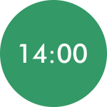 14時00分