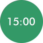 15時00分